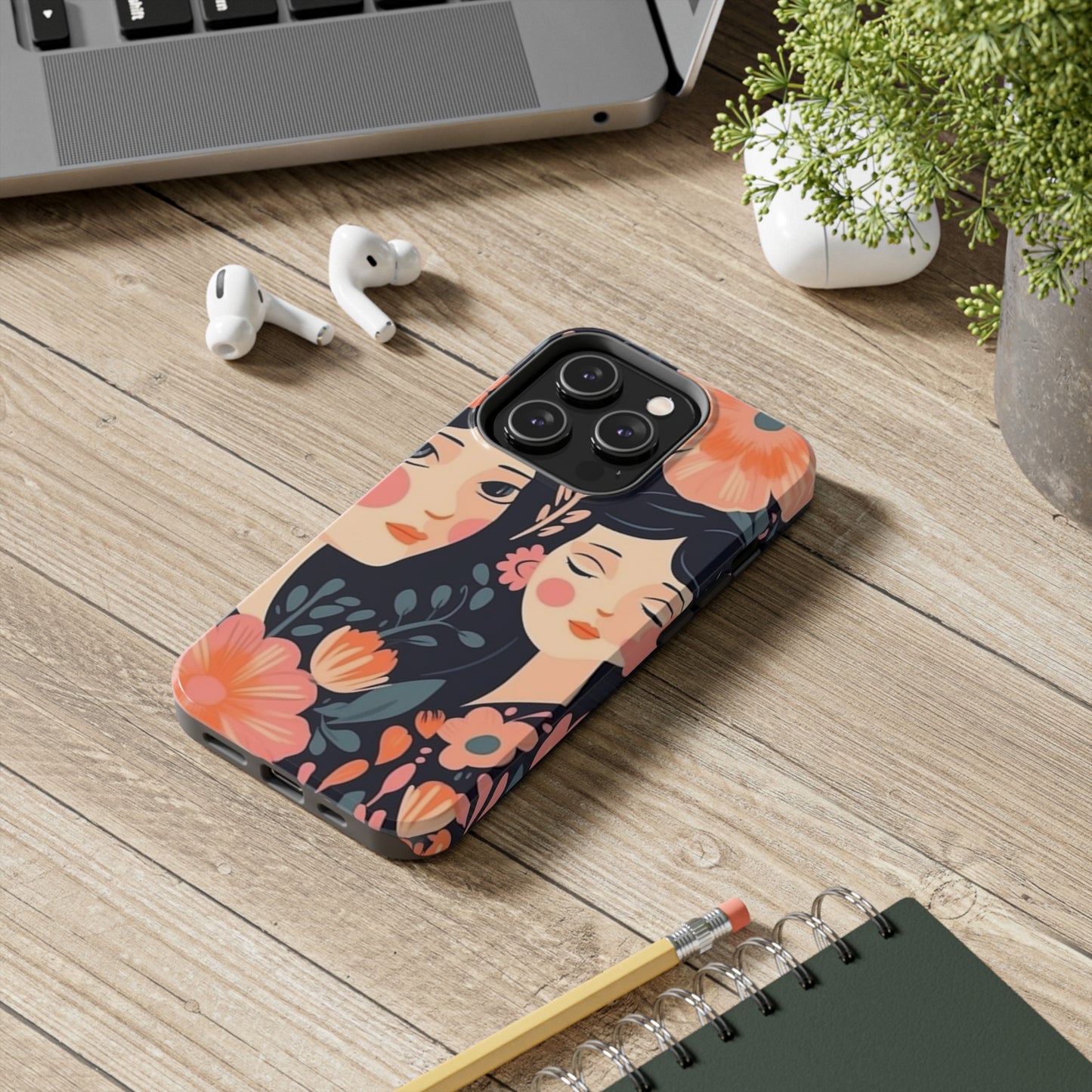 Flower MagSafe Case, Boho Wildflower Apple iPhone 14 Case, Retro Phone Case, Flower Phone Case, Cute Trendy iPhone Case, iPhone 13 - owl2you
