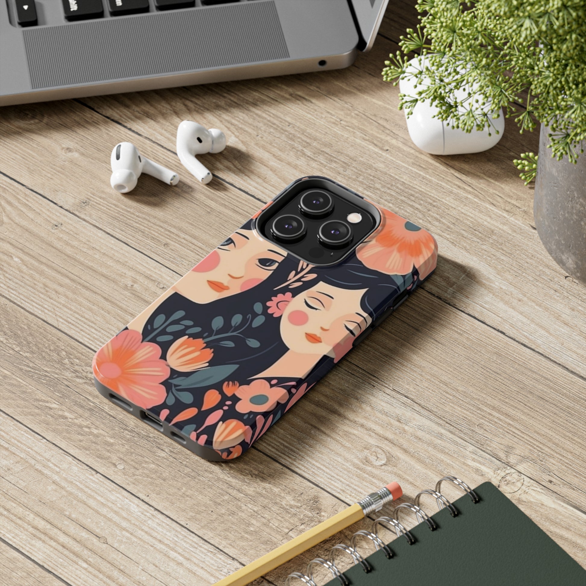 Flower MagSafe Case, Boho Wildflower Apple iPhone 14 Case, Retro Phone Case, Flower Phone Case, Cute Trendy iPhone Case, iPhone 13 - owl2you