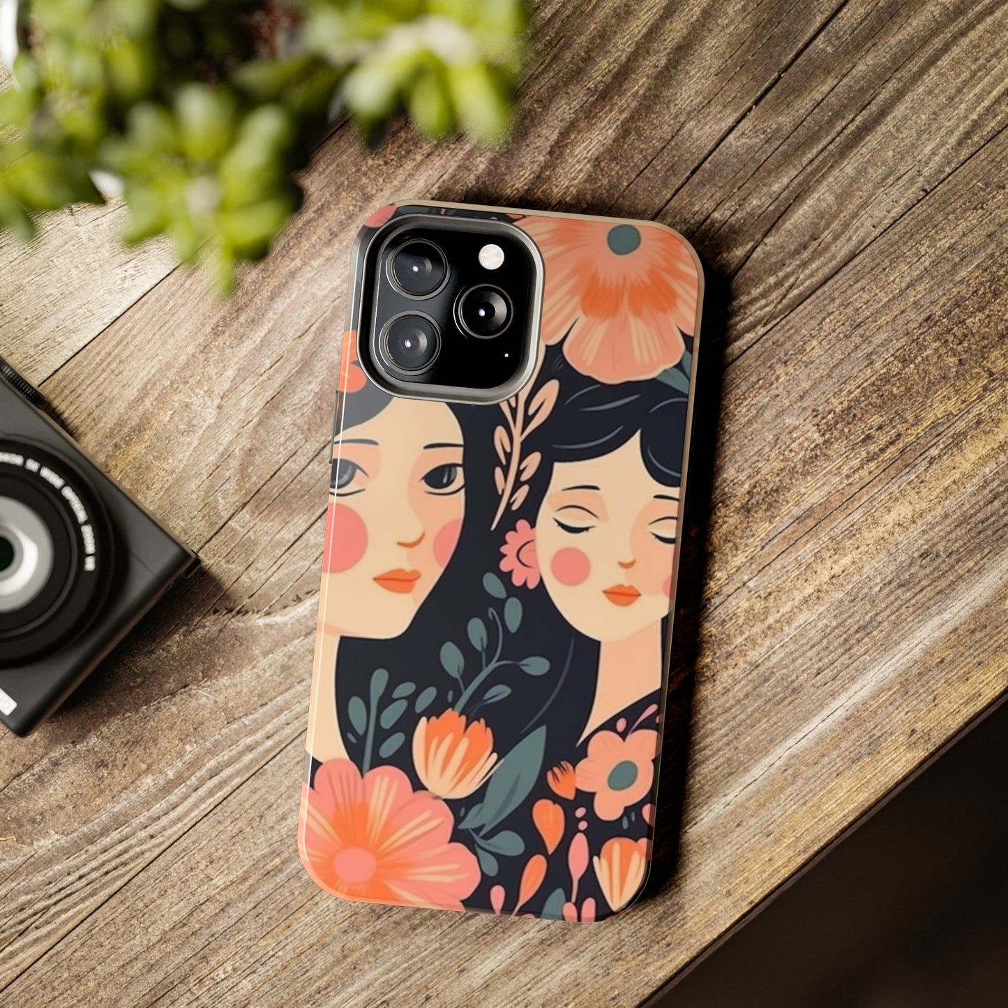 Flower MagSafe Case, Boho Wildflower Apple iPhone 14 Case, Retro Phone Case, Flower Phone Case, Cute Trendy iPhone Case, iPhone 13 - owl2you