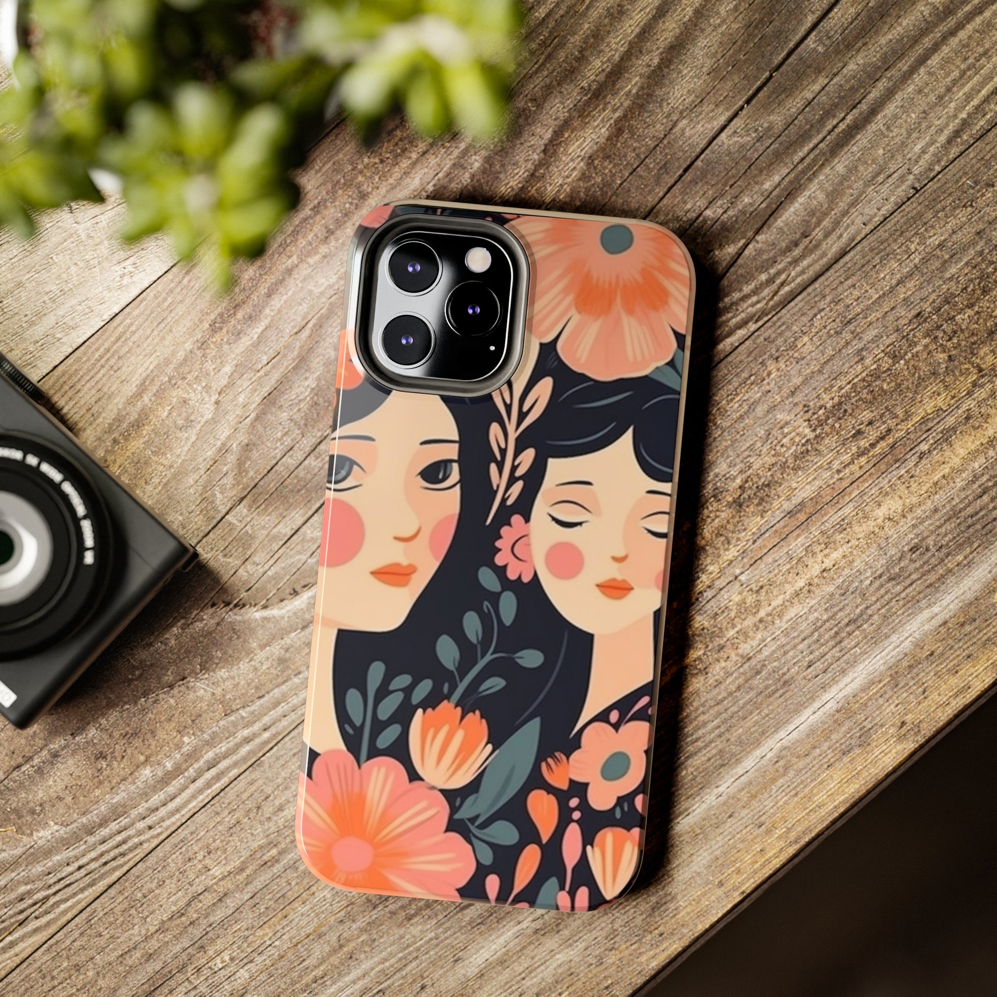 Flower MagSafe Case, Boho Wildflower Apple iPhone 14 Case, Retro Phone Case, Flower Phone Case, Cute Trendy iPhone Case, iPhone 13 - owl2you
