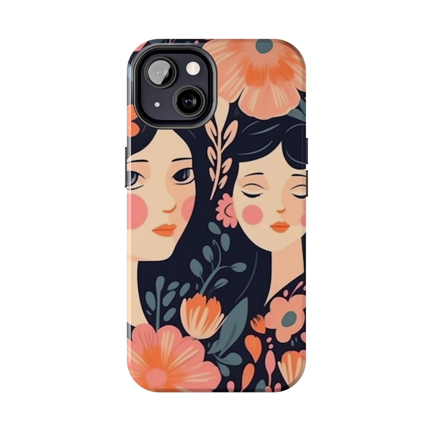 Flower MagSafe Case, Boho Wildflower Apple iPhone 14 Case, Retro Phone Case, Flower Phone Case, Cute Trendy iPhone Case, iPhone 13 - owl2you