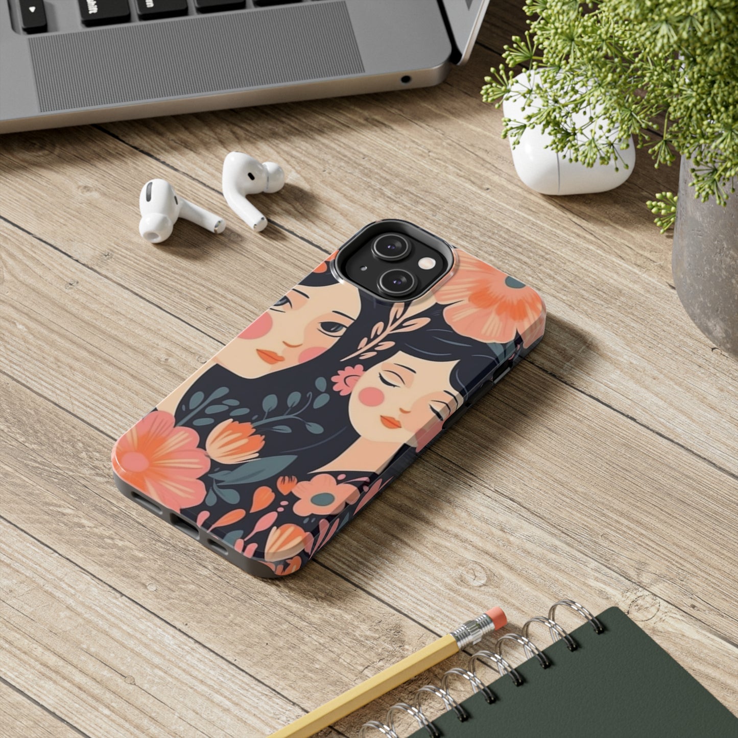 Flower MagSafe Case, Boho Wildflower Apple iPhone 14 Case, Retro Phone Case, Flower Phone Case, Cute Trendy iPhone Case, iPhone 13 - owl2you