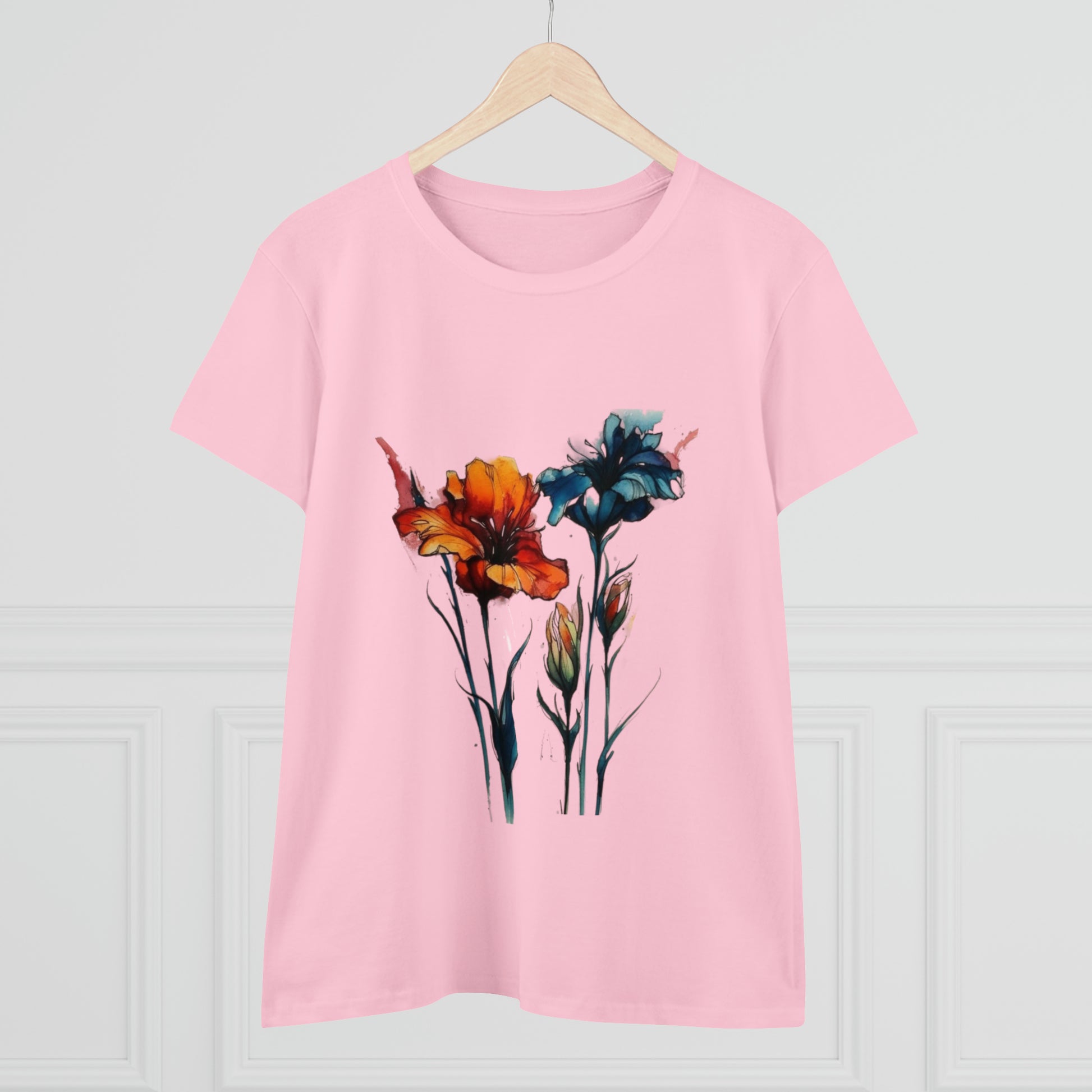 Wildflower Tshirt, Floral Shirt, Botanical Shirt, Flower Shirt, Nature Lover Shirt,Ladies Shirts, Womens, Owl2you - owl2you
