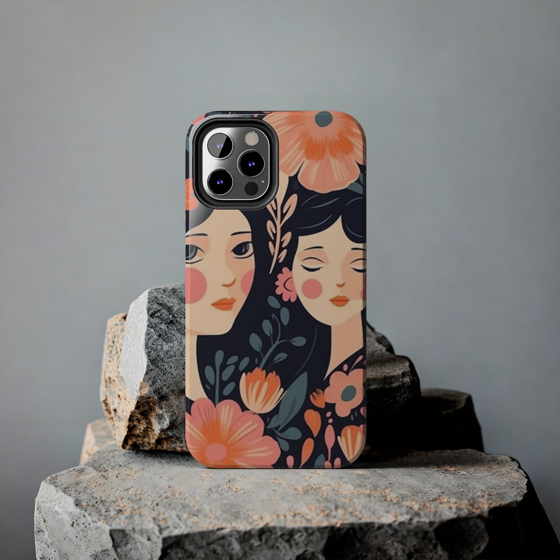 Flower MagSafe Case, Boho Wildflower Apple iPhone 14 Case, Retro Phone Case, Flower Phone Case, Cute Trendy iPhone Case, iPhone 13 - owl2you