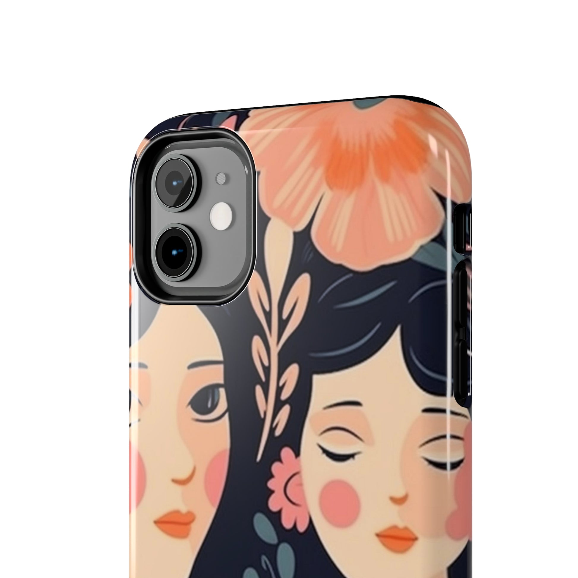 Flower MagSafe Case, Boho Wildflower Apple iPhone 14 Case, Retro Phone Case, Flower Phone Case, Cute Trendy iPhone Case, iPhone 13 - owl2you