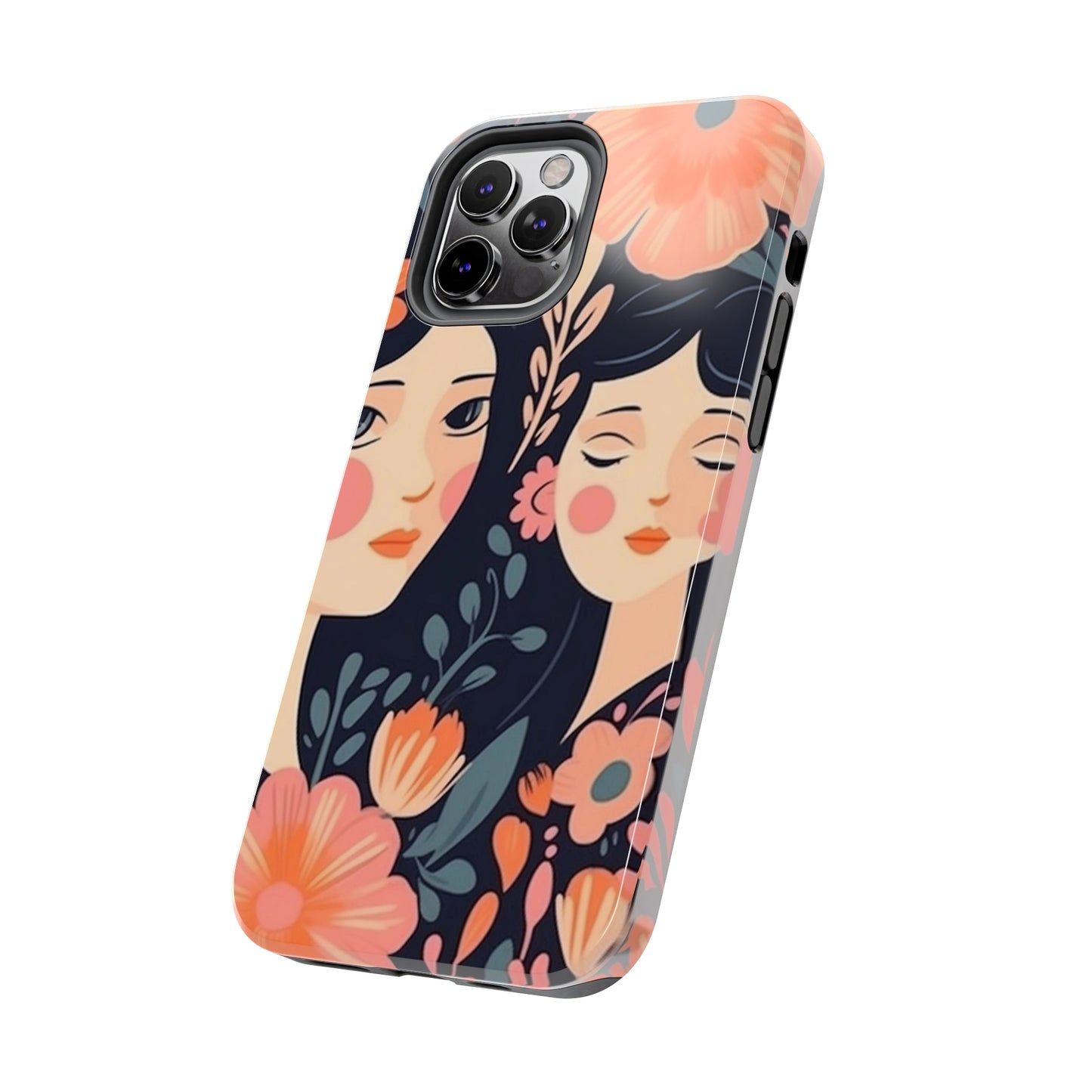 Flower MagSafe Case, Boho Wildflower Apple iPhone 14 Case, Retro Phone Case, Flower Phone Case, Cute Trendy iPhone Case, iPhone 13 - owl2you