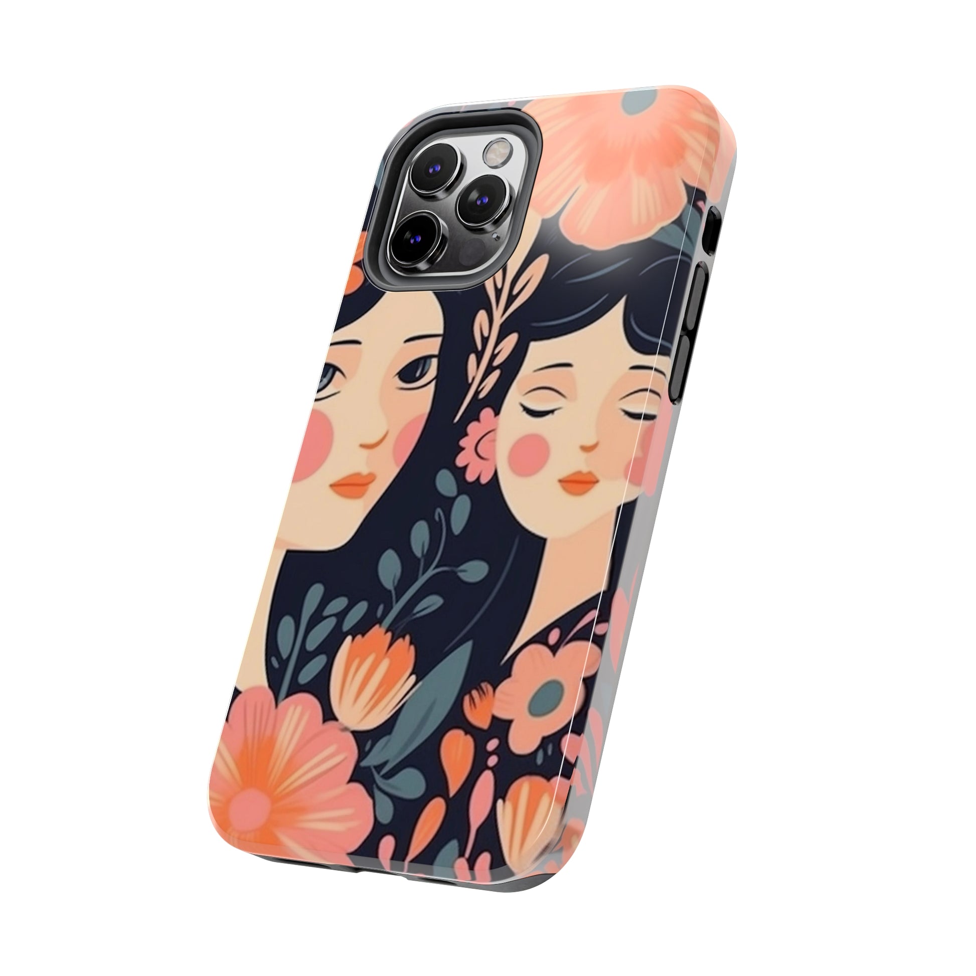 Flower MagSafe Case, Boho Wildflower Apple iPhone 14 Case, Retro Phone Case, Flower Phone Case, Cute Trendy iPhone Case, iPhone 13 - owl2you