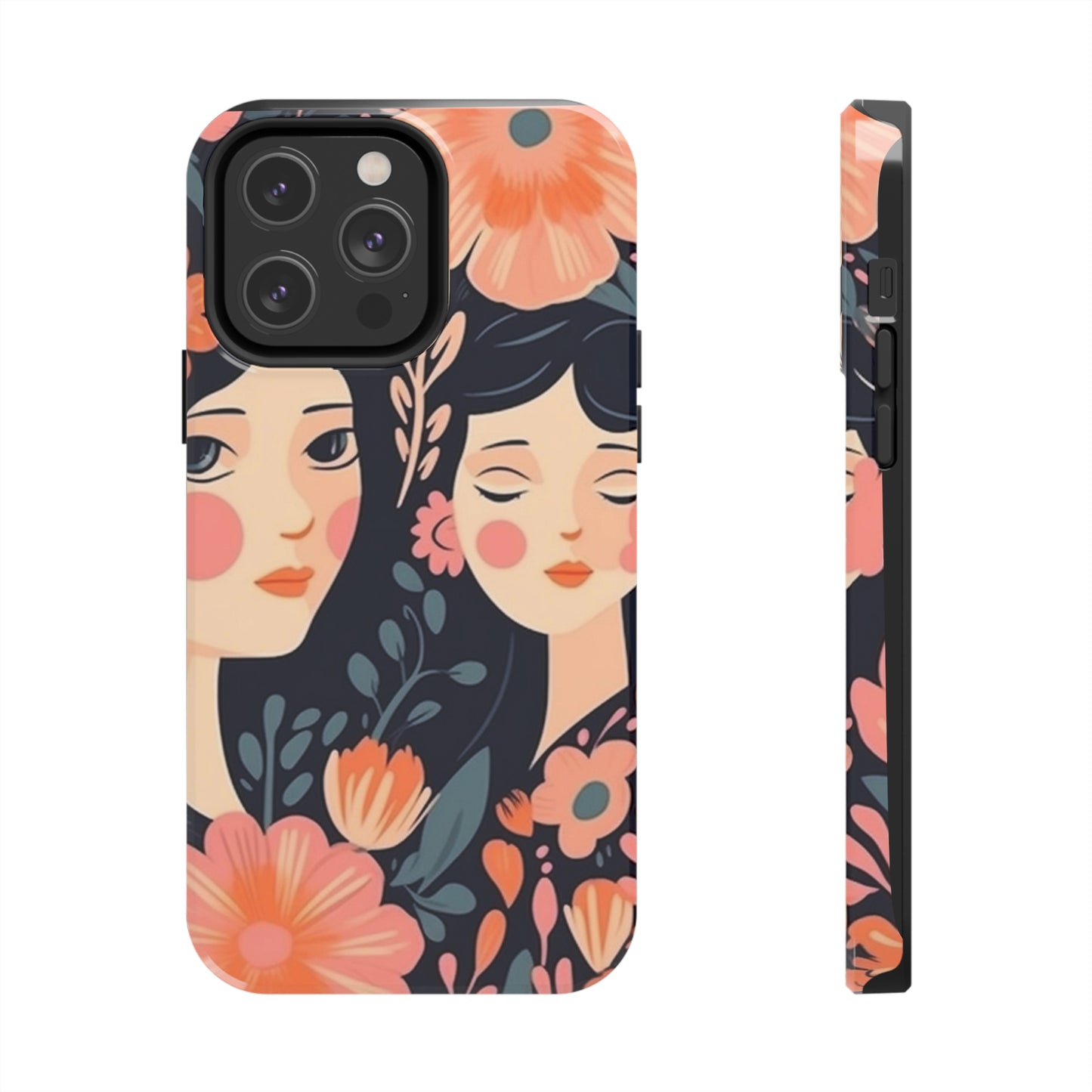 Flower MagSafe Case, Boho Wildflower Apple iPhone 14 Case, Retro Phone Case, Flower Phone Case, Cute Trendy iPhone Case, iPhone 13 - owl2you
