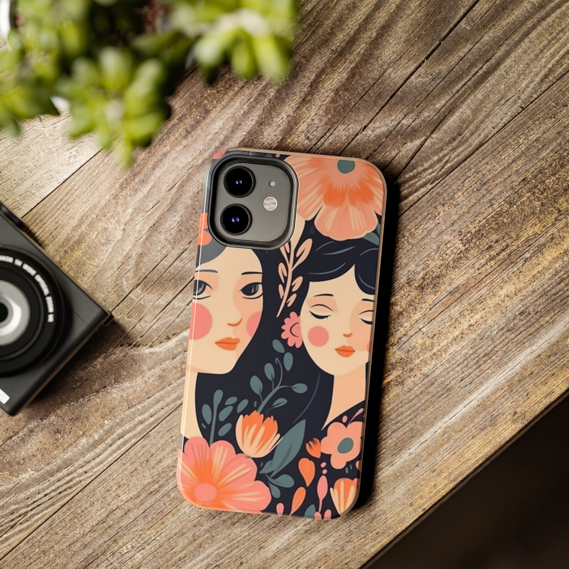 Flower MagSafe Case, Boho Wildflower Apple iPhone 14 Case, Retro Phone Case, Flower Phone Case, Cute Trendy iPhone Case, iPhone 13 - owl2you