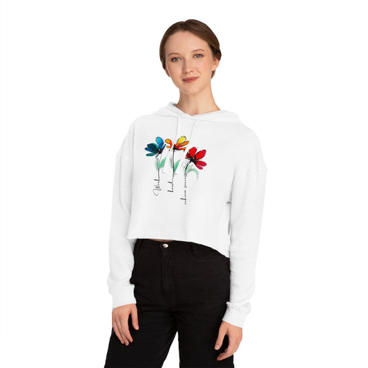 Cropped Hoodie For Women, Womens Lightweight Crop Hooded Sweatshirt Owl2You - owl2you