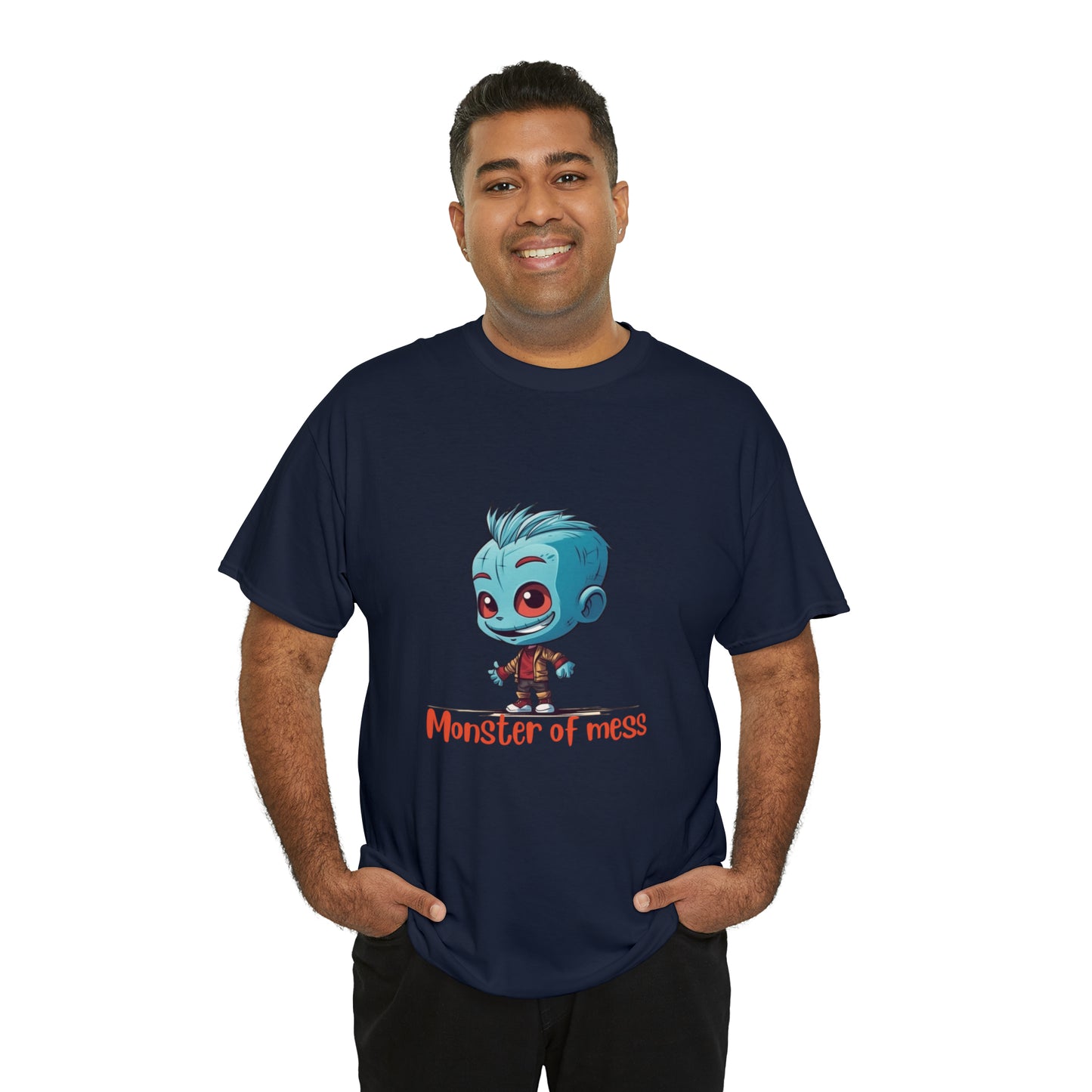 Monster of Mess Unisex Heavy Cotton Tee - Chaos Meets Style - owl2you