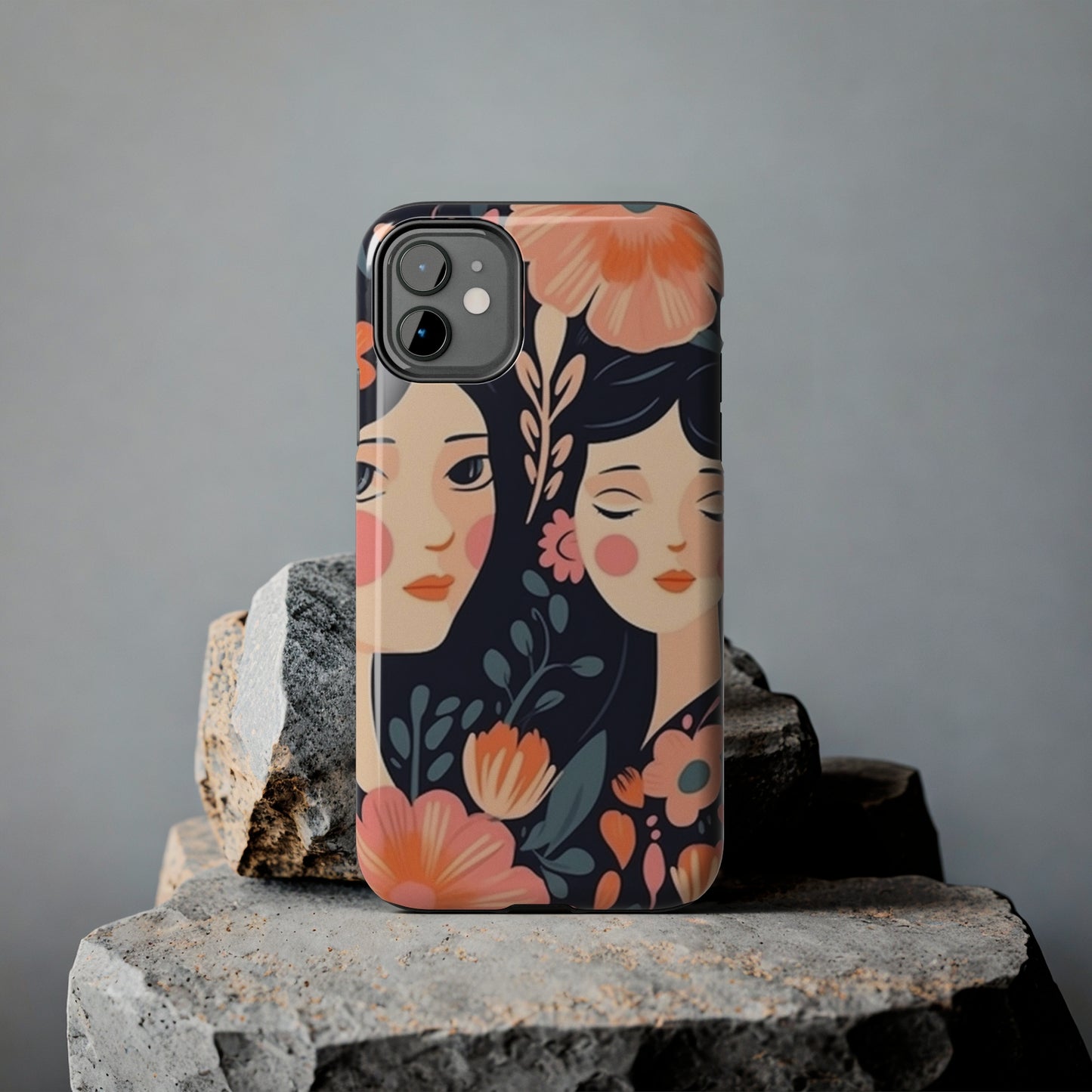 Flower MagSafe Case, Boho Wildflower Apple iPhone 14 Case, Retro Phone Case, Flower Phone Case, Cute Trendy iPhone Case, iPhone 13 - owl2you