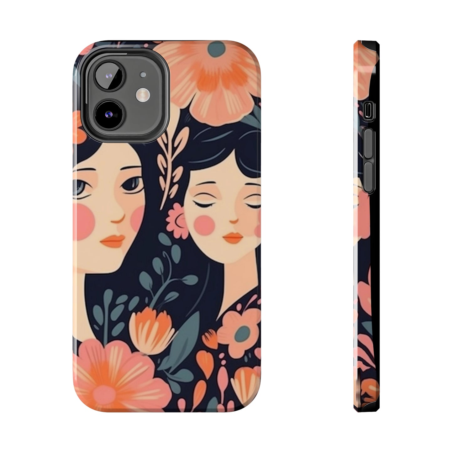 Flower MagSafe Case, Boho Wildflower Apple iPhone 14 Case, Retro Phone Case, Flower Phone Case, Cute Trendy iPhone Case, iPhone 13 - owl2you