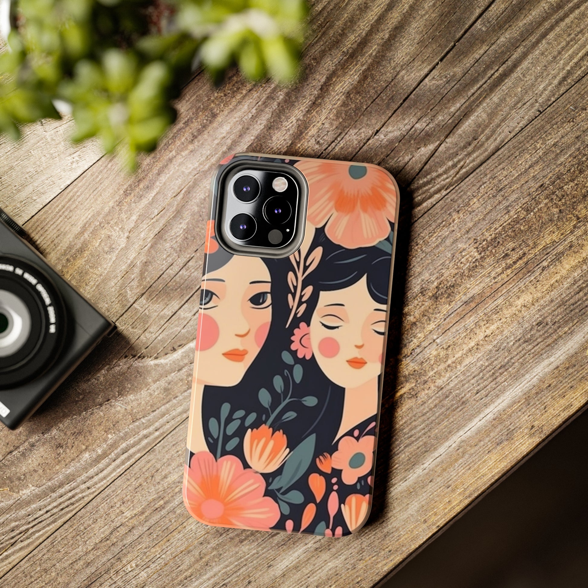 Flower MagSafe Case, Boho Wildflower Apple iPhone 14 Case, Retro Phone Case, Flower Phone Case, Cute Trendy iPhone Case, iPhone 13 - owl2you