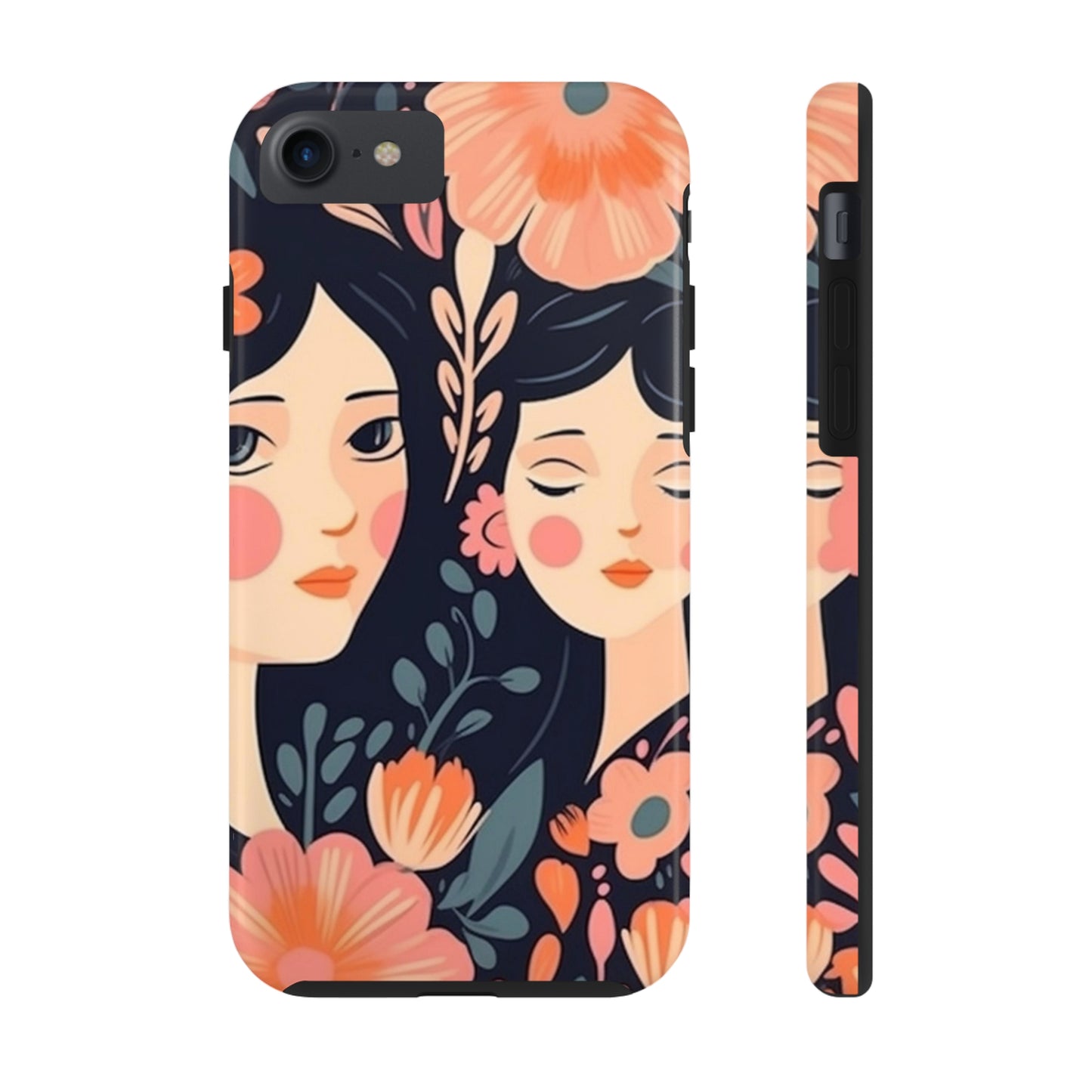 Flower MagSafe Case, Boho Wildflower Apple iPhone 14 Case, Retro Phone Case, Flower Phone Case, Cute Trendy iPhone Case, iPhone 13 - owl2you