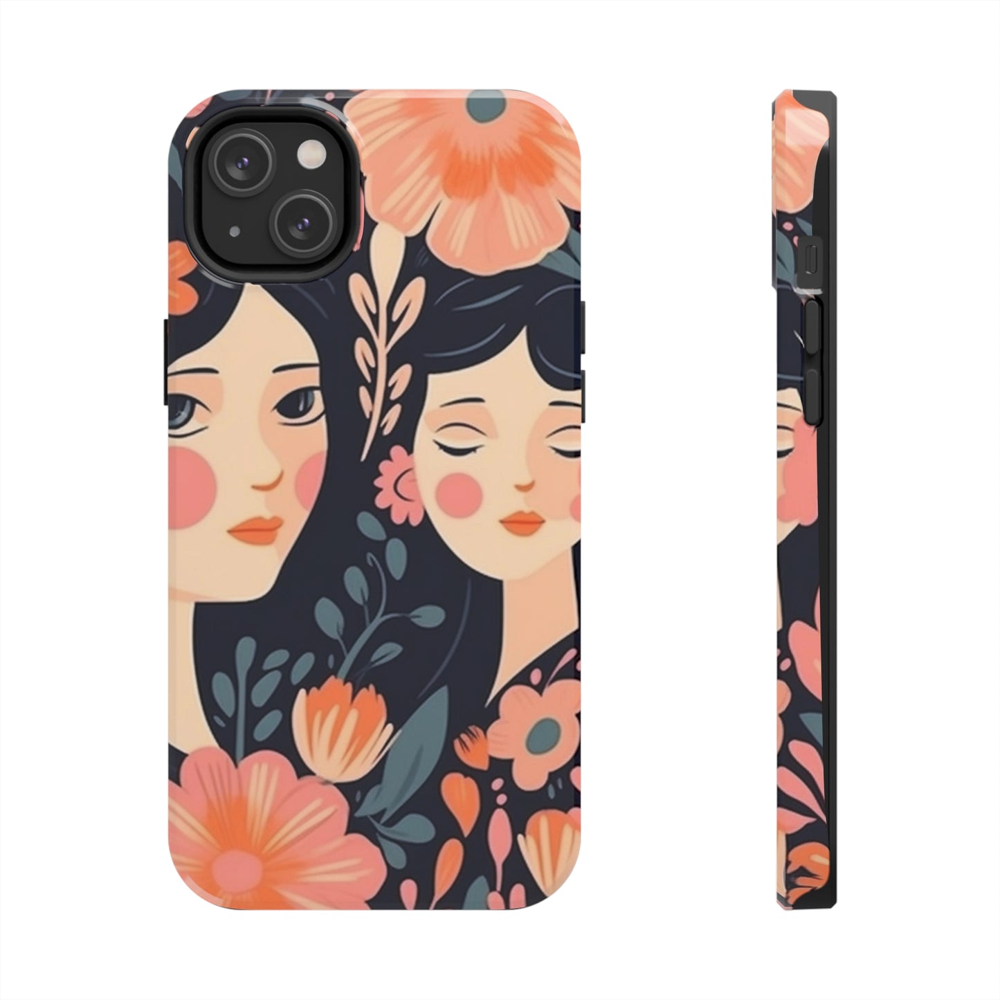 Flower MagSafe Case, Boho Wildflower Apple iPhone 14 Case, Retro Phone Case, Flower Phone Case, Cute Trendy iPhone Case, iPhone 13 - owl2you