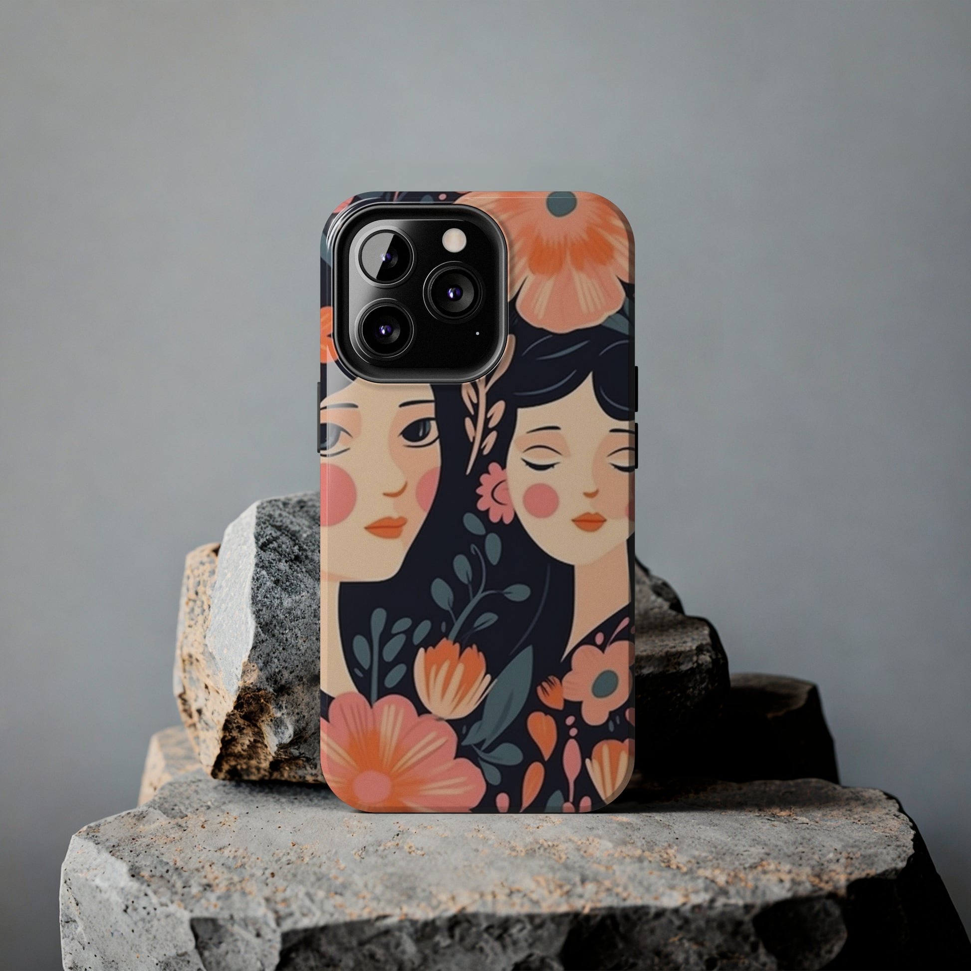 Flower MagSafe Case, Boho Wildflower Apple iPhone 14 Case, Retro Phone Case, Flower Phone Case, Cute Trendy iPhone Case, iPhone 13 - owl2you