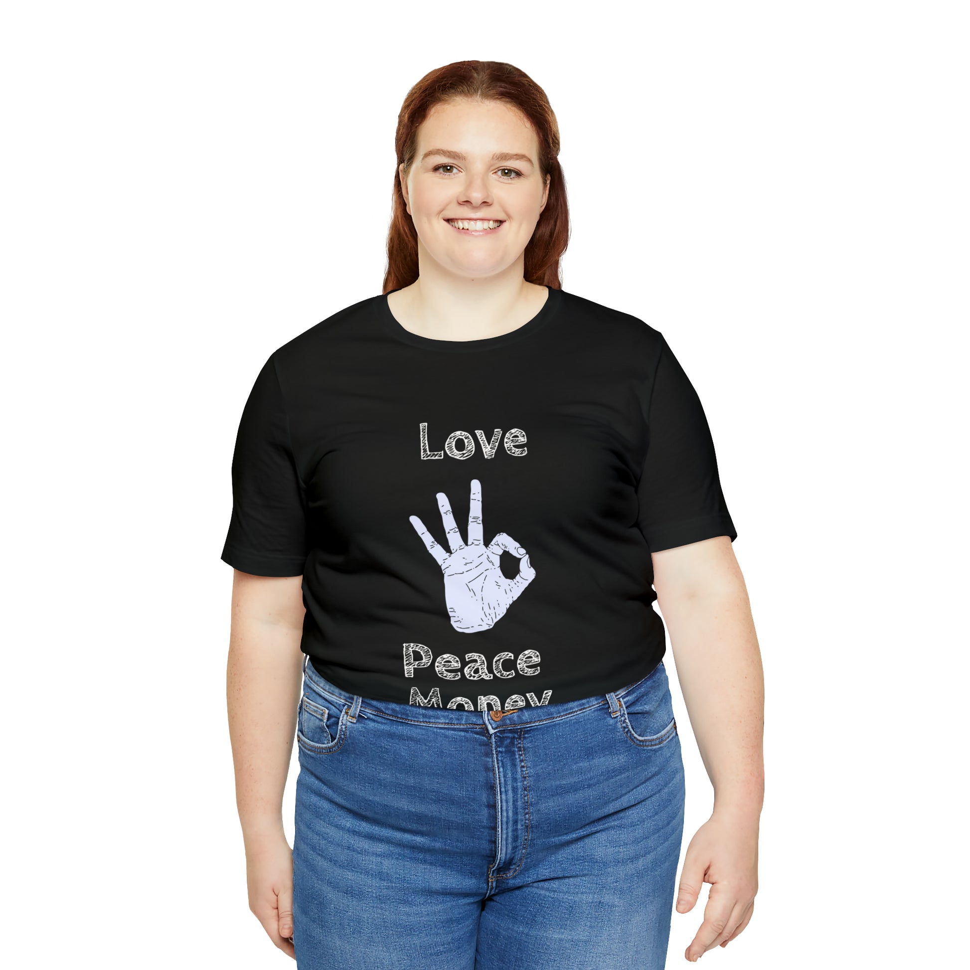 Peace Love Money Shirt, Happiness T-Shirt , Unisex Shirt, Inspirational Tee, Peace Shirt, Love Shirt - owl2you
