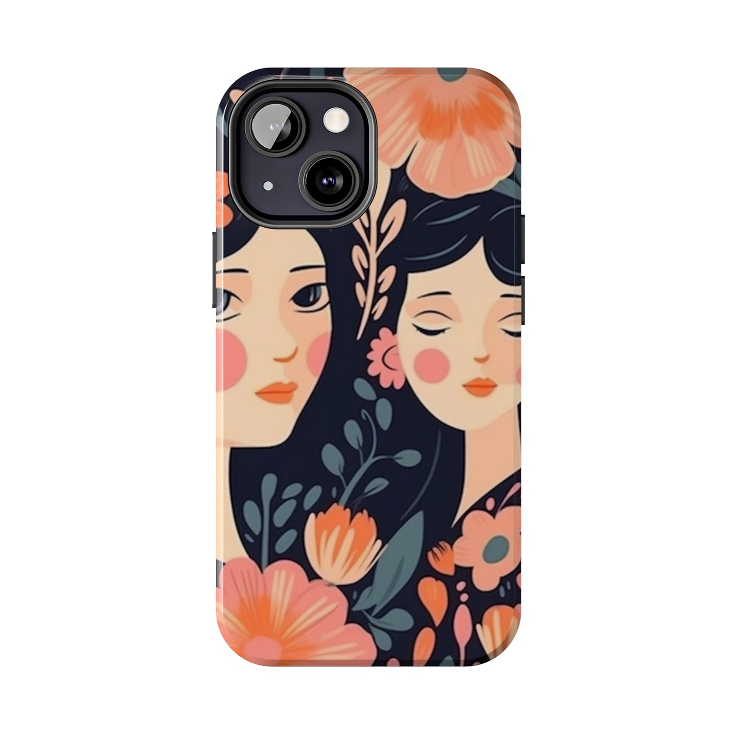 Flower MagSafe Case, Boho Wildflower Apple iPhone 14 Case, Retro Phone Case, Flower Phone Case, Cute Trendy iPhone Case, iPhone 13 - owl2you