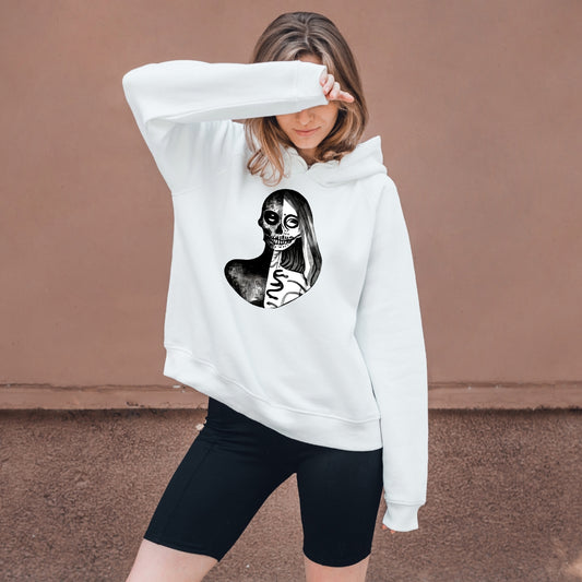 Hoodie Featuring the Enigmatic Caravela Woman