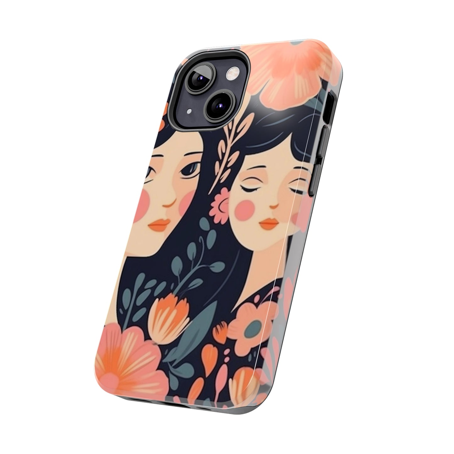 Flower MagSafe Case, Boho Wildflower Apple iPhone 14 Case, Retro Phone Case, Flower Phone Case, Cute Trendy iPhone Case, iPhone 13 - owl2you