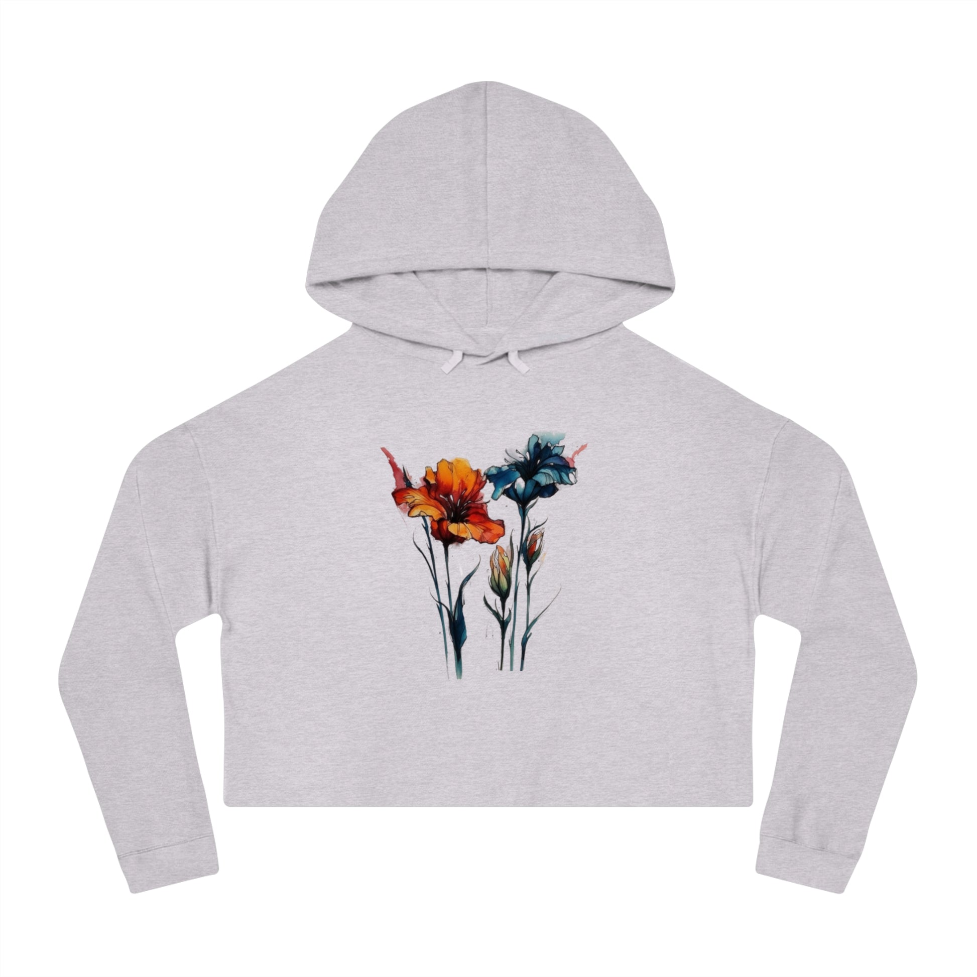 Cropped Hoodie For Women, Womens Lightweight minimalist Crop Hooded Sweatshirt Owl2You - owl2you