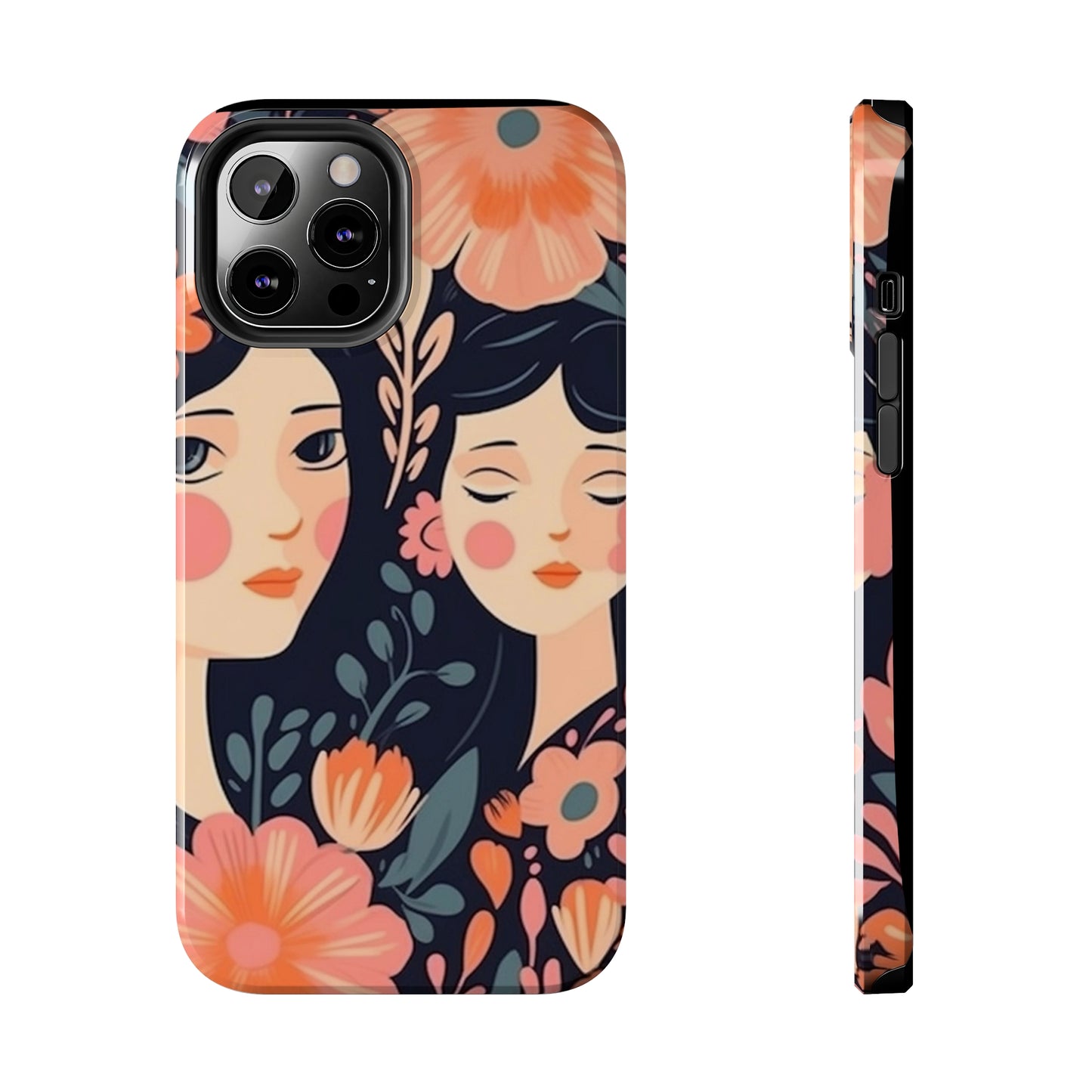 Flower MagSafe Case, Boho Wildflower Apple iPhone 14 Case, Retro Phone Case, Flower Phone Case, Cute Trendy iPhone Case, iPhone 13 - owl2you