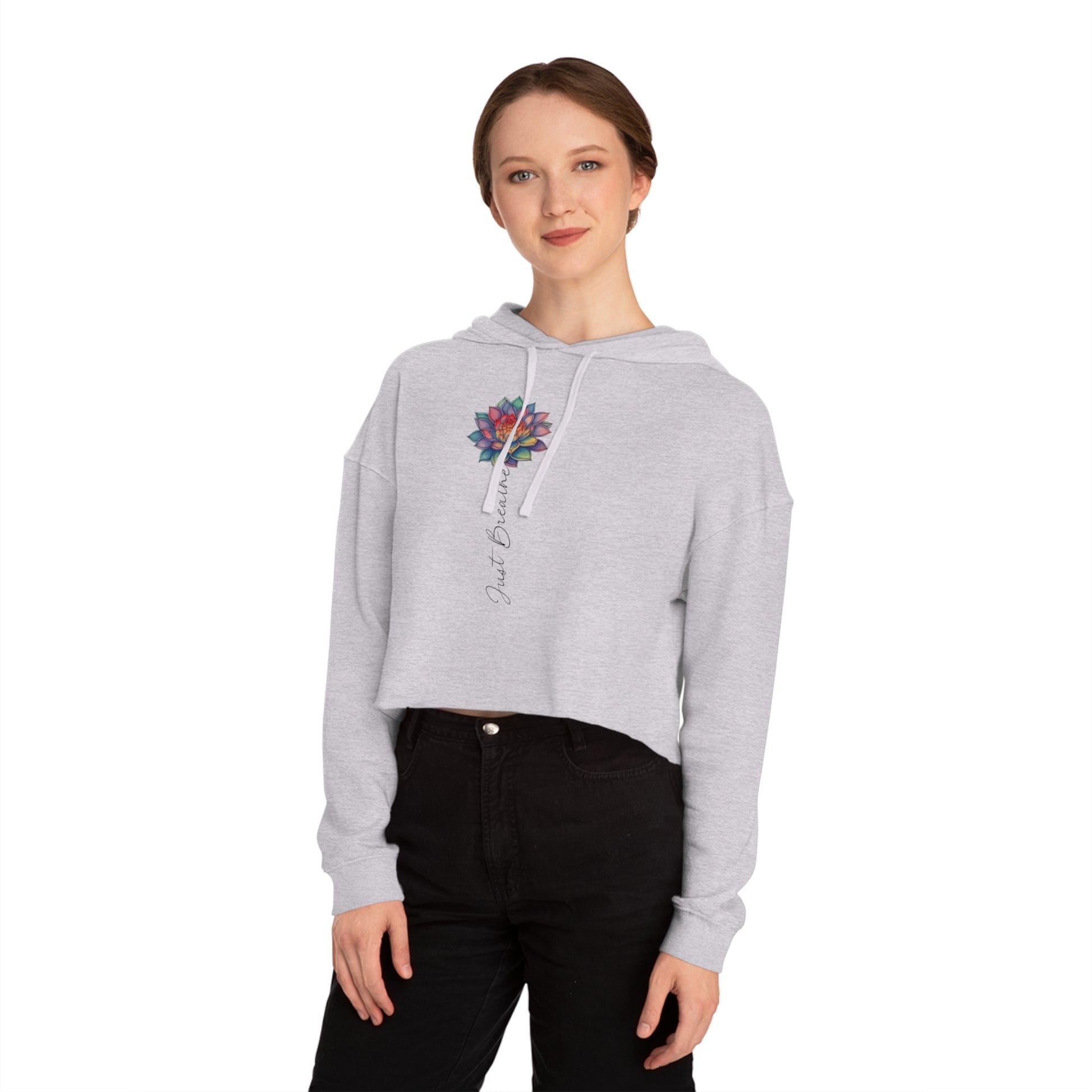 Cropped Hoodie For Women, Womens Lightweight Crop Hooded Sweatshirt Owl2You - owl2you