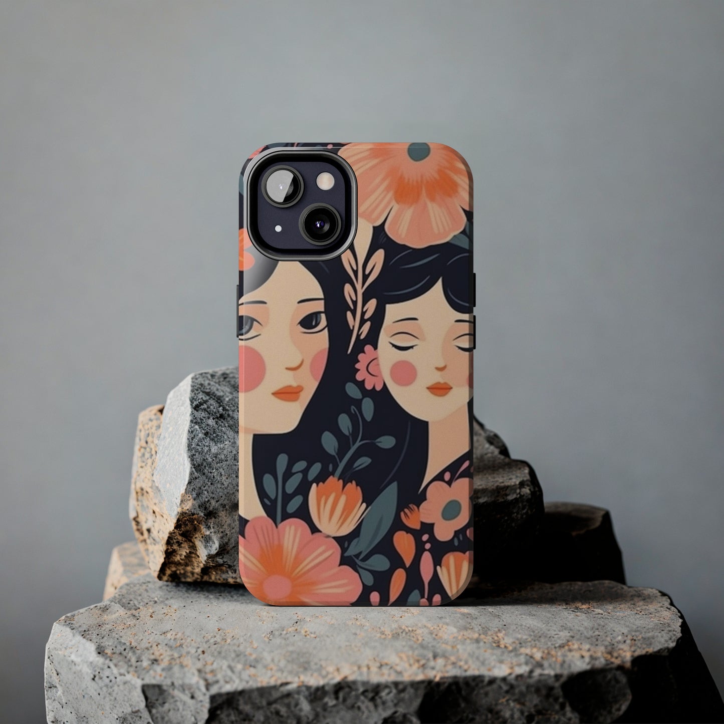Flower MagSafe Case, Boho Wildflower Apple iPhone 14 Case, Retro Phone Case, Flower Phone Case, Cute Trendy iPhone Case, iPhone 13 - owl2you