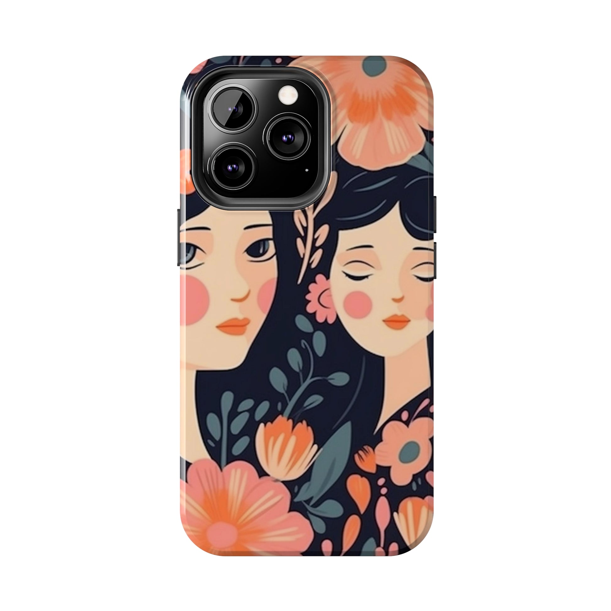 Flower MagSafe Case, Boho Wildflower Apple iPhone 14 Case, Retro Phone Case, Flower Phone Case, Cute Trendy iPhone Case, iPhone 13 - owl2you
