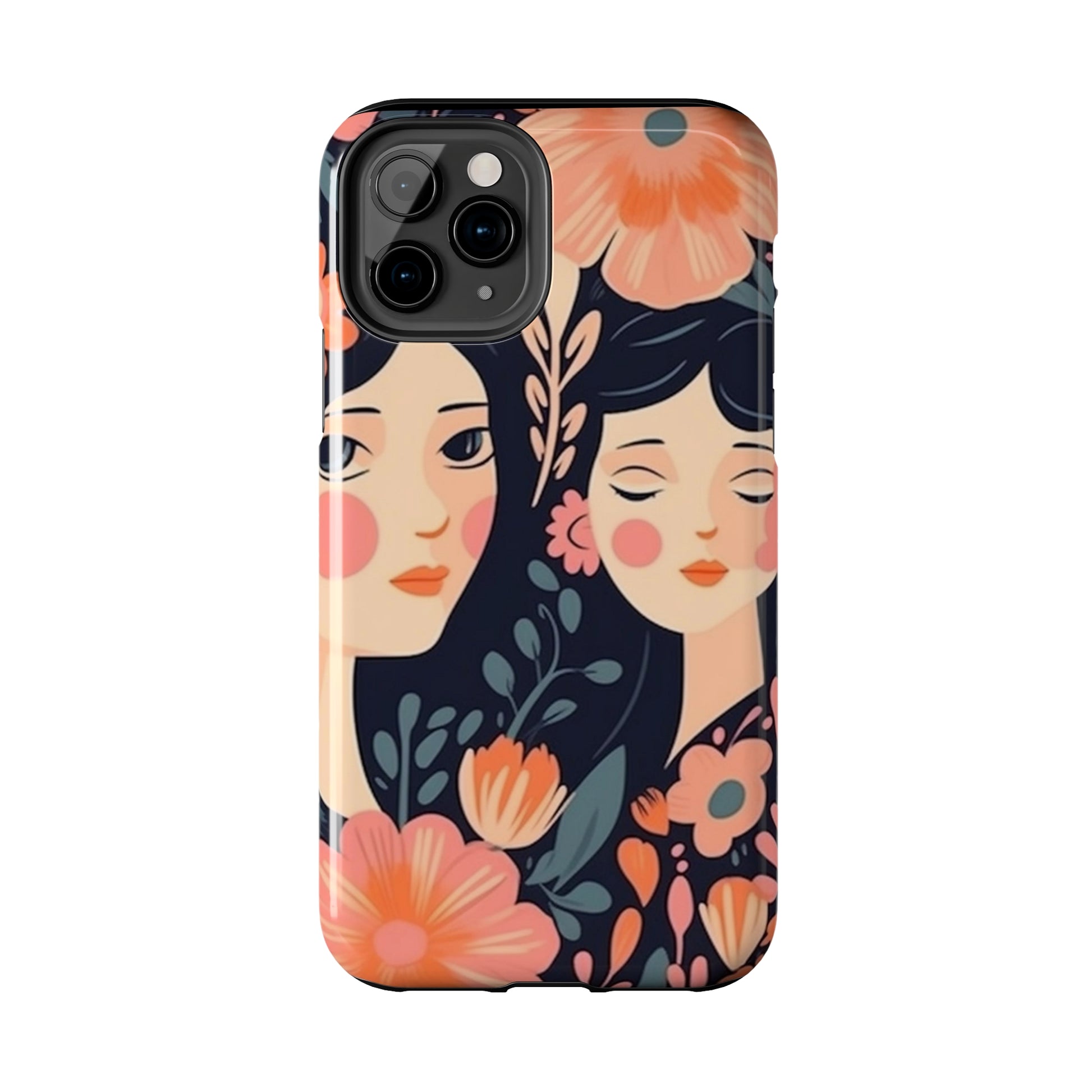 Flower MagSafe Case, Boho Wildflower Apple iPhone 14 Case, Retro Phone Case, Flower Phone Case, Cute Trendy iPhone Case, iPhone 13 - owl2you