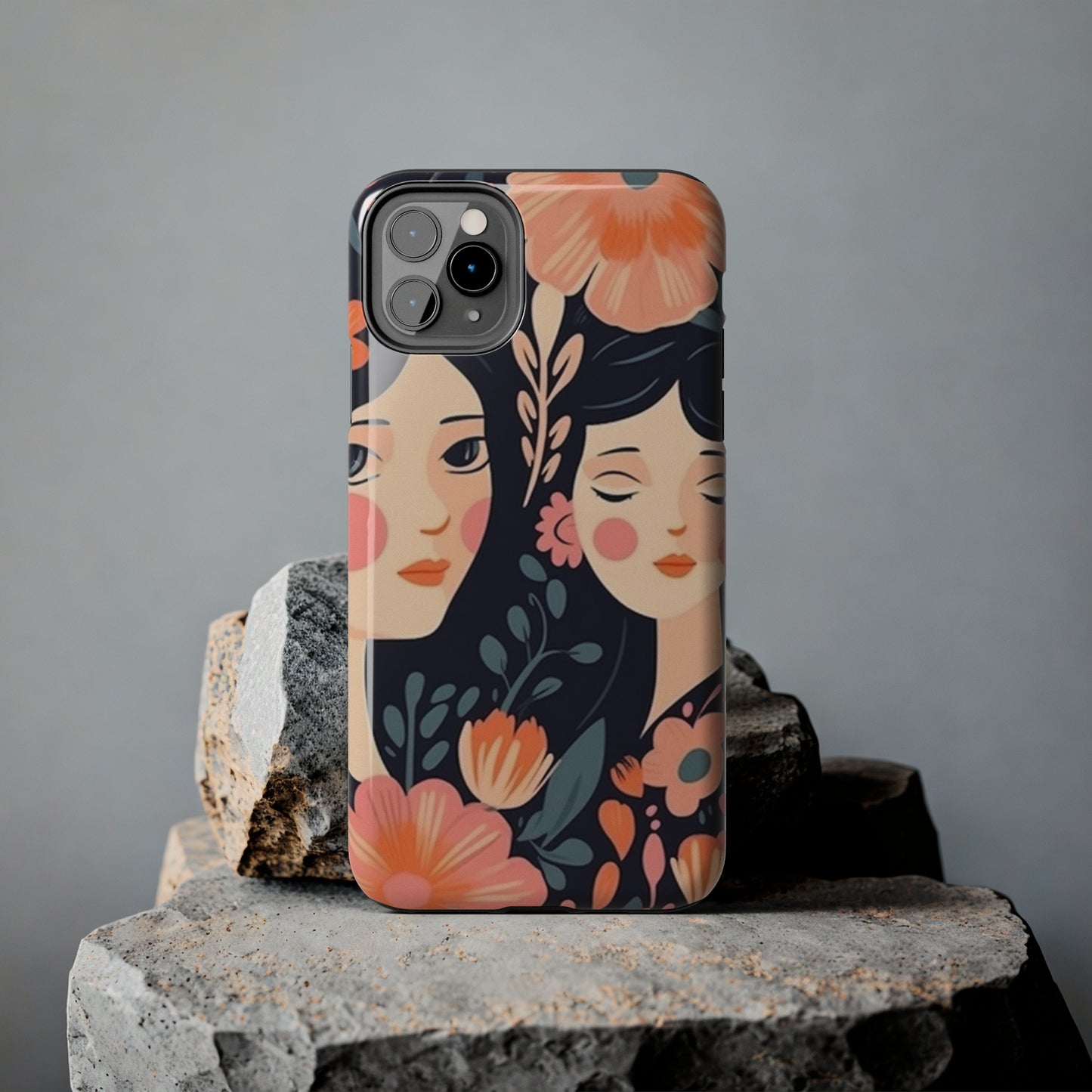 Flower MagSafe Case, Boho Wildflower Apple iPhone 14 Case, Retro Phone Case, Flower Phone Case, Cute Trendy iPhone Case, iPhone 13 - owl2you