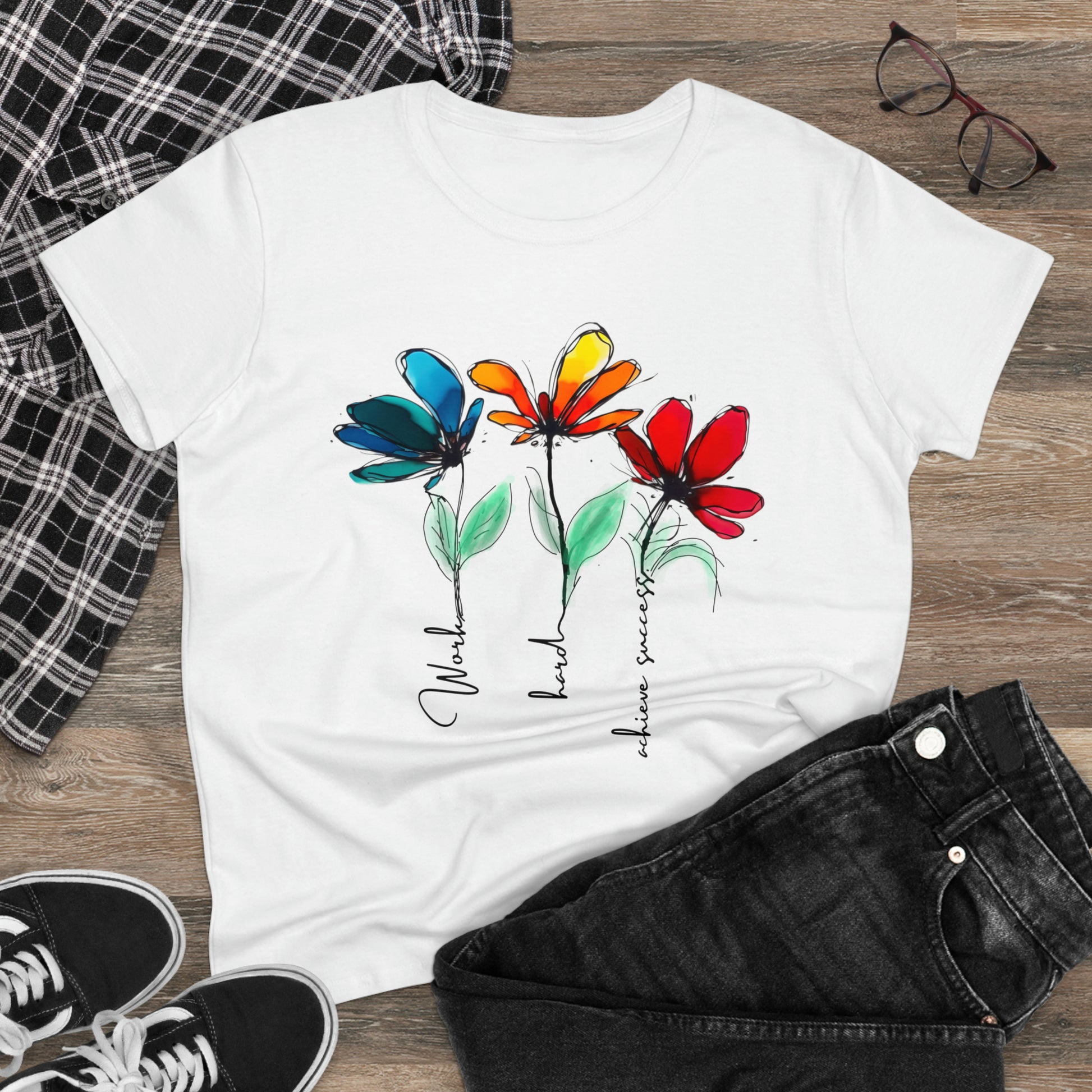 Wild Flowers Shirt, Wildflower Tshirt, Floral Shirt, Botanical Shirt, Flower Shirt, Nature Lover Shirt,Ladies Shirts, Womens Tees,Flover Tee - owl2you