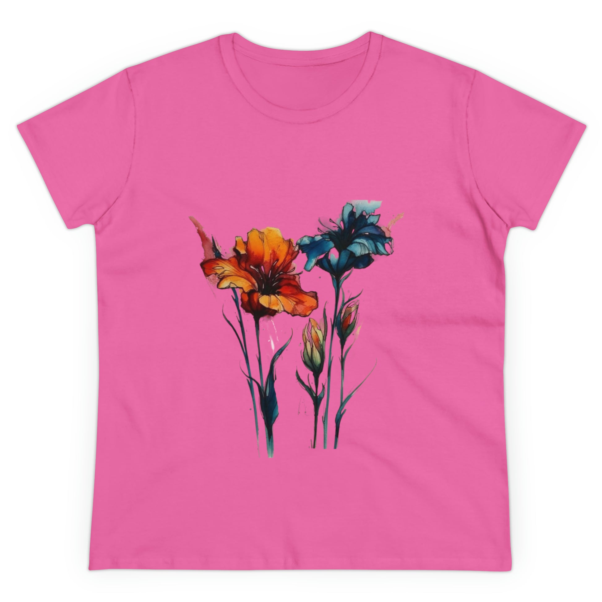 Wildflower Tshirt, Floral Shirt, Botanical Shirt, Flower Shirt, Nature Lover Shirt,Ladies Shirts, Womens, Owl2you - owl2you