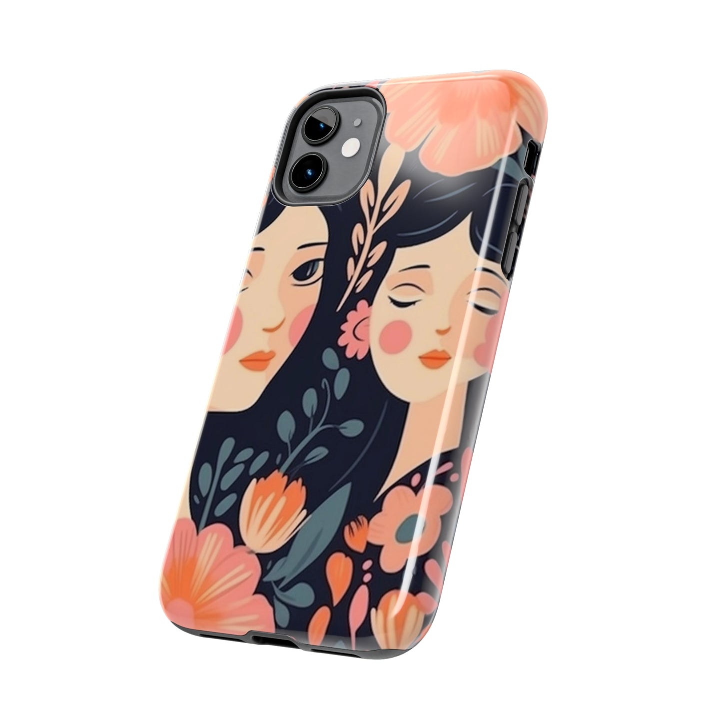 Flower MagSafe Case, Boho Wildflower Apple iPhone 14 Case, Retro Phone Case, Flower Phone Case, Cute Trendy iPhone Case, iPhone 13 - owl2you