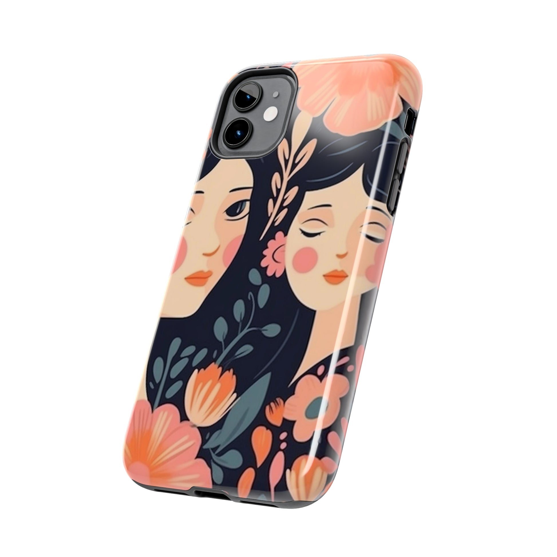 Flower MagSafe Case, Boho Wildflower Apple iPhone 14 Case, Retro Phone Case, Flower Phone Case, Cute Trendy iPhone Case, iPhone 13 - owl2you