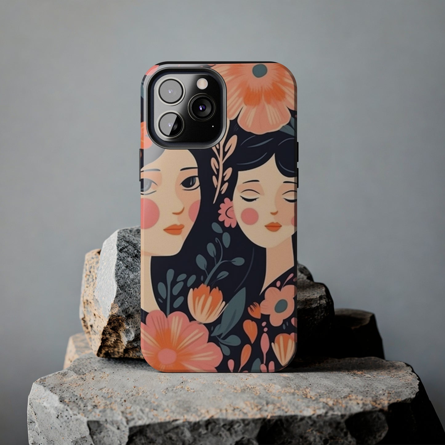 Flower MagSafe Case, Boho Wildflower Apple iPhone 14 Case, Retro Phone Case, Flower Phone Case, Cute Trendy iPhone Case, iPhone 13 - owl2you
