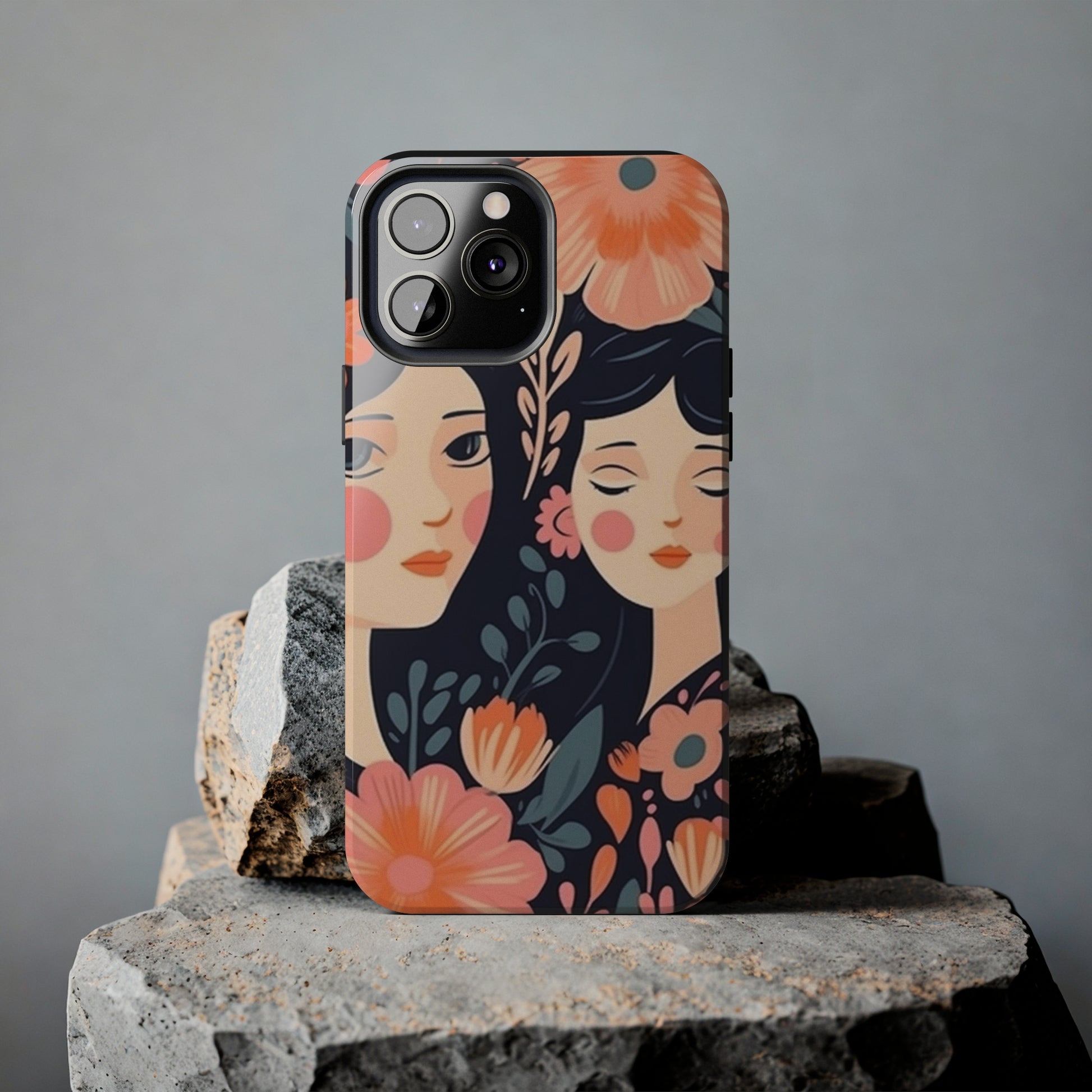 Flower MagSafe Case, Boho Wildflower Apple iPhone 14 Case, Retro Phone Case, Flower Phone Case, Cute Trendy iPhone Case, iPhone 13 - owl2you