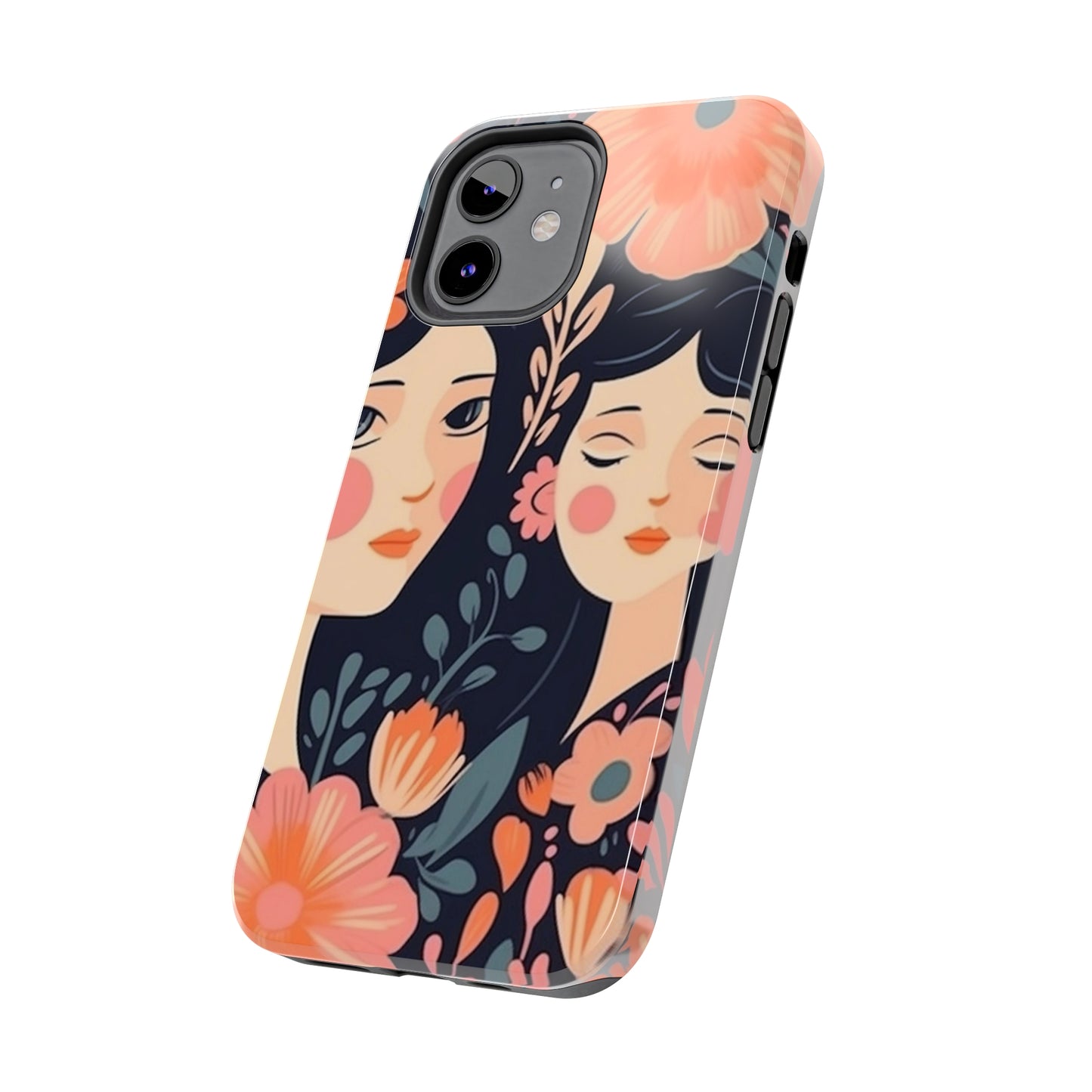 Flower MagSafe Case, Boho Wildflower Apple iPhone 14 Case, Retro Phone Case, Flower Phone Case, Cute Trendy iPhone Case, iPhone 13 - owl2you