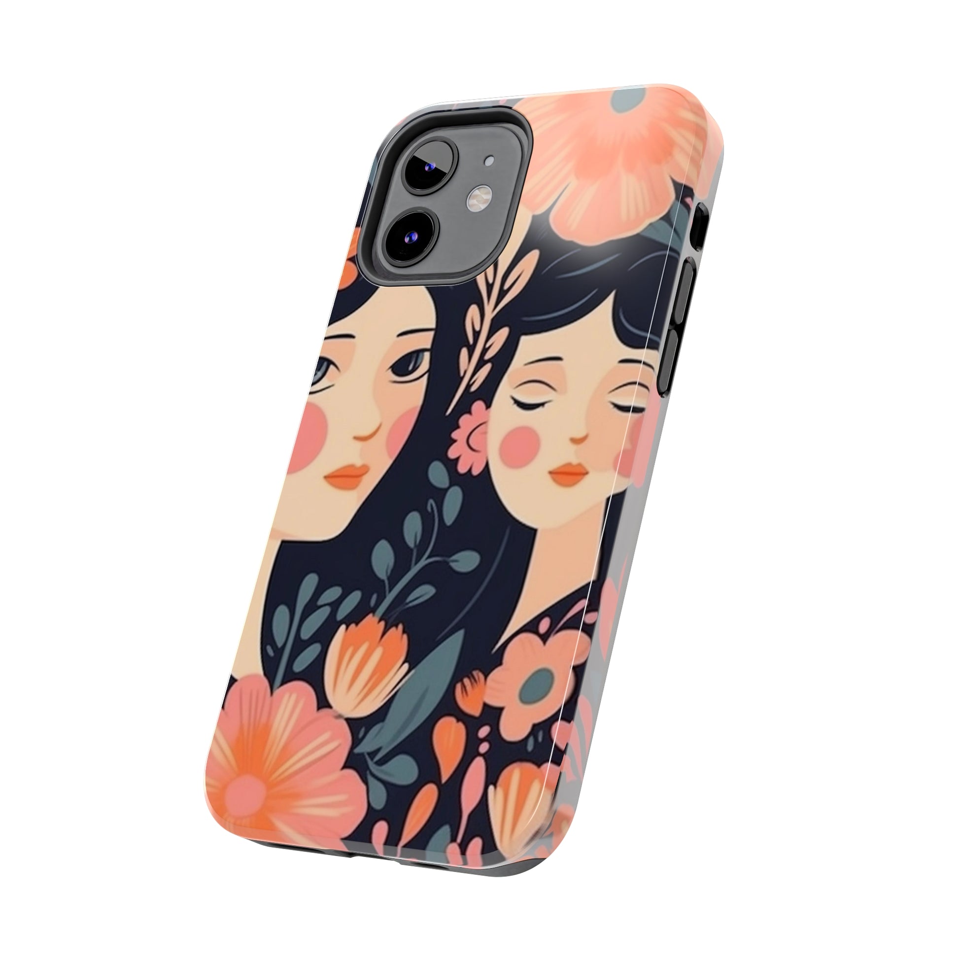 Flower MagSafe Case, Boho Wildflower Apple iPhone 14 Case, Retro Phone Case, Flower Phone Case, Cute Trendy iPhone Case, iPhone 13 - owl2you