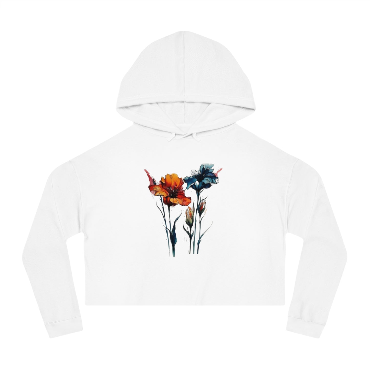 Cropped Hoodie For Women, Womens Lightweight minimalist Crop Hooded Sweatshirt Owl2You - owl2you