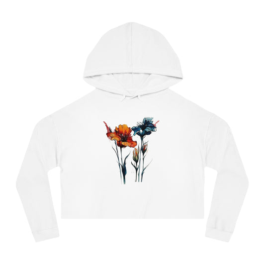 Cropped Hoodie For Women, Womens Lightweight minimalist Crop Hooded Sweatshirt Owl2You - owl2you