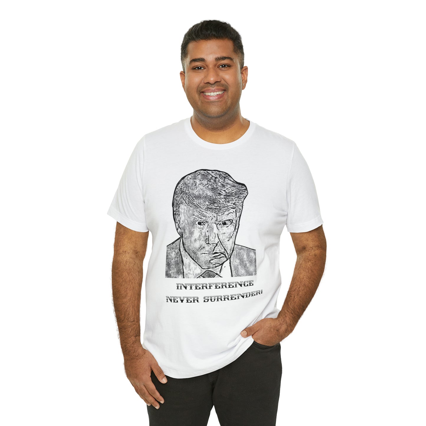 Mug Shot  Donald Trump Interference never surreunder
