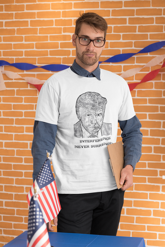 Mug Shot  Donald Trump Interference never surreunder