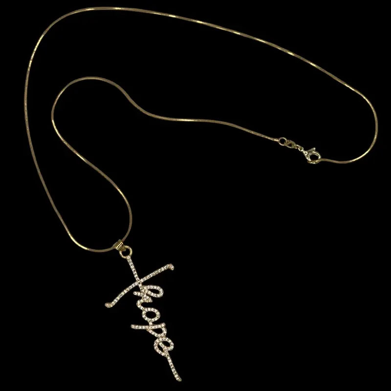 “HOPE” Cross Necklace