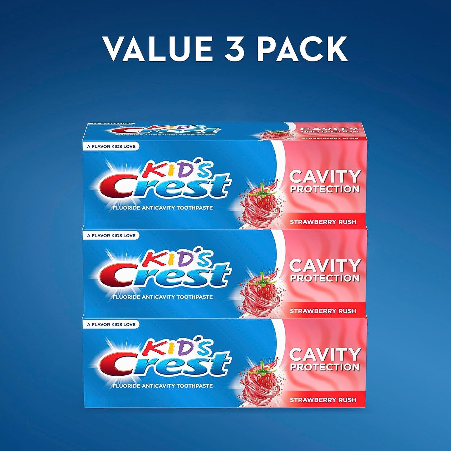 Crest Kid's Cavity Protection Toothpaste (children and toddlers 2+), Sparkle Fun, 4.6 Oz (Pack of 3)