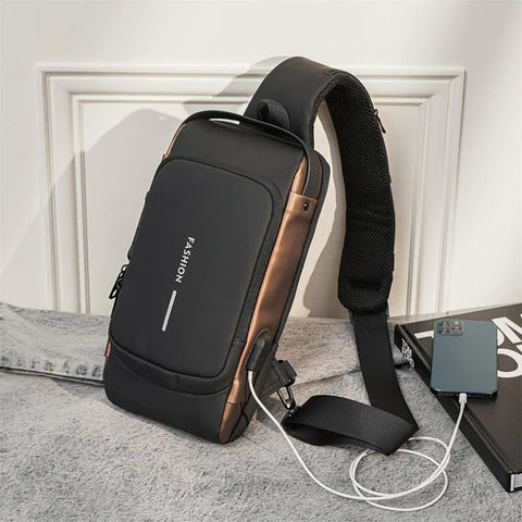 Stylish Exclusive Leather Chest Bag – A perfect blend of fashion and function for your daily essentials.